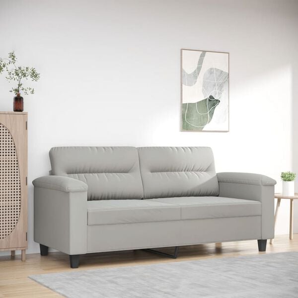 vidaXL 2-seater Sofa Light grey