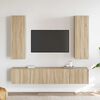 vidaXL TV Cabinet Set of 4 Sonoma Oak Engineered wood Medium