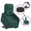 vidaXL Electric Stand Up Massage Recliner Chair Dark Green