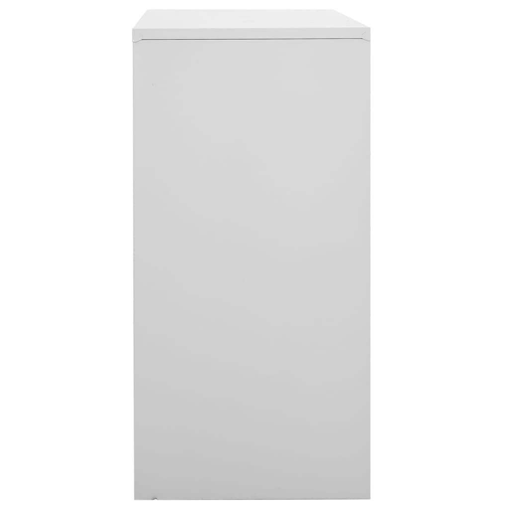 vidaXL Locker Cabinet Set of 5 Light grey Steel Medium Locker Cabinet