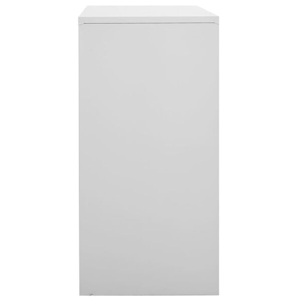 vidaXL Locker Cabinet Set of 5 Light grey Steel Medium Locker Cabinet