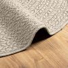 vidaXL Rug Cream 100% Polypropylene &Oslash; 35.4 in UV-resistant materials