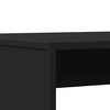 vidaXL Dining Table And Bench Set Black Engineered wood Compact Modern