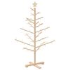 vidaXL Wooden Christmas Tree with Stand Natural 49.2" Solid pine wood