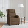 vidaXL Recliner Chair Brown Fabric