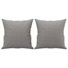 vidaXL 2-Seater Sofa with Pillows&Cushions Light Gray 47.2" Fabric