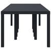 vidaXL Garden Dining Table Anthracite 118.11 x 39.37 x 28.74 in