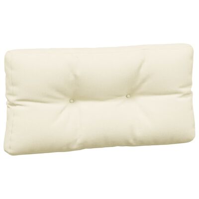 vidaXL Pallet Cushions 3 pcs Cream Fabric