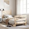 vidaXL Bed Frame Natural wood Solid pinewood Twin Durable Bed Frame