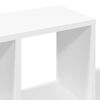 vidaXL Wall Shelf White Engineered wood Medium Floating Shelf