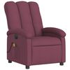 vidaXL Electric Massage Recliner Chair Purple Polyester, Metal, Plywood