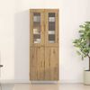 vidaXL Highboard 2 pcs Artisan Oak 27.36 x 13.39 x 70.87 in