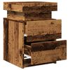 vidaXL Bedside Cabinet Set of 2 Old wood Engineered wood
