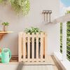 vidaXL Garden Planter Natural Pine Solid Pine Wood Medium Durable