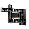 vidaXL 10 Piece TV Stand Set Gray Engineered Wood