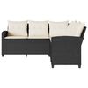 vidaXL Couch Sofa Black, Cream White