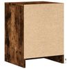 vidaXL Bedside Cabinet Set of 2 Smoked Oak Engineered Wood Medium