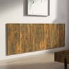 vidaXL Wall Headboard Smoked oak Engineered wood