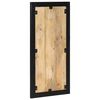 vidaXL Coat Rack Natural mango wood, black Solid mango wood, iron Medium