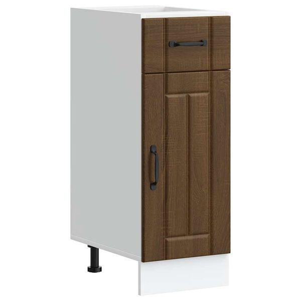 vidaXL Kitchen Base Cabinet Brown oak Engineered wood