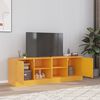 vidaXL TV Cabinet Set of 2 Mustard Yellow Cold-rolled steel
