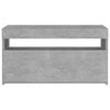 vidaXL TV Cabinet Concrete Grey Engineered Wood Medium TV Cabinet