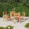 vidaXL Garden Dining Set Teak Solid teak wood Medium