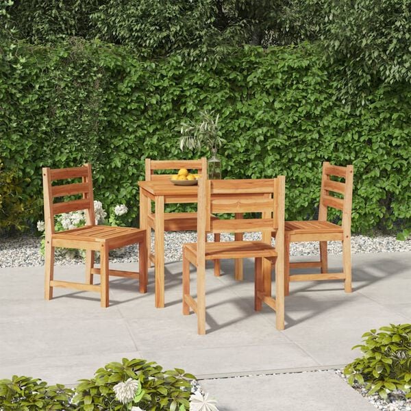 vidaXL Garden Dining Set Teak Solid teak wood Medium