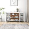 vidaXL Sideboard White Engineered wood Standard Sideboard Cabinet