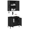 vidaXL Bathroom Furniture Set Black
