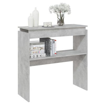 vidaXL Console Table Concrete Gray 31.5"x11.8"x31.5" Engineered Wood