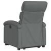 vidaXL Stand Up Recliner Chair Dark Grey Polyester, Metal, Plywood