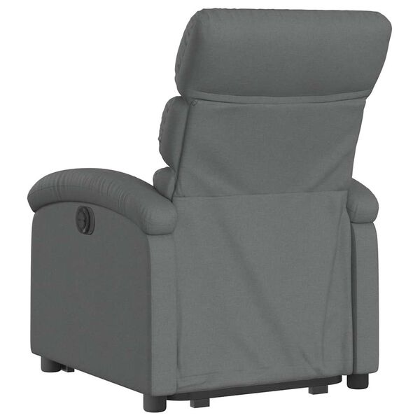 vidaXL Stand Up Recliner Chair Dark Grey Polyester, Metal, Plywood