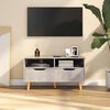 vidaXL TV Cabinet Concrete Grey Engineered Wood Medium TV Cabinet