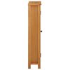 vidaXL Storage Cabinet Light Oak Solid Oak Wood, MDF Veneer Medium