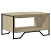 vidaXL Coffee Table Sonoma oak Engineered wood and metal Medium