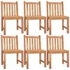 vidaXL 7 Piece Patio Dining Set Solid Wood Teak