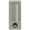vidaXL Outdoor Wall Light 2 pcs Silver 2.56 x 4.13 x 6.30 in