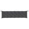 vidaXL Garden Bench Cushion Melange Anthracite 100% Polyester