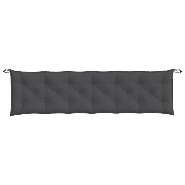 vidaXL Garden Bench Cushion Melange Anthracite 100% Polyester