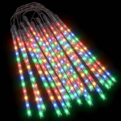 vidaXL Meteor Lights 20 pcs 1 ft Colorful 480 LEDs Indoor Outdoor
