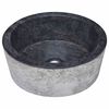 vidaXL Sink Black &Oslash;15.7"x5.9" Marble
