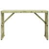 vidaXL Bar Table Green Treated Pine Large Durable Bar Table