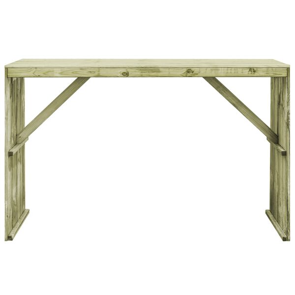 vidaXL Bar Table Green Treated Pine Large Durable Bar Table