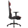 vidaXL Gaming Chair Black and Wine Red Faux leather, Metal, Plywood Medium