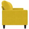vidaXL 3-seater Sofa Yellow Velvet, metal, textilene 3-seater