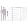 vidaXL Tool Shed Natural Pine Impregnated Pinewood Large Garden Shed