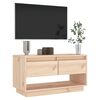 vidaXL TV Stand Pine Solid pine wood 29.1x13.4x15.7 in TV Stand