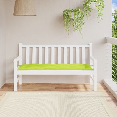 vidaXL Garden Bench Cushion Bright Green 59.1"x19.7"x2.8" Oxford Fabric