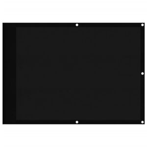 vidaXL Balcony Screen Black 29.5x393.7" 100% Polyester Oxford